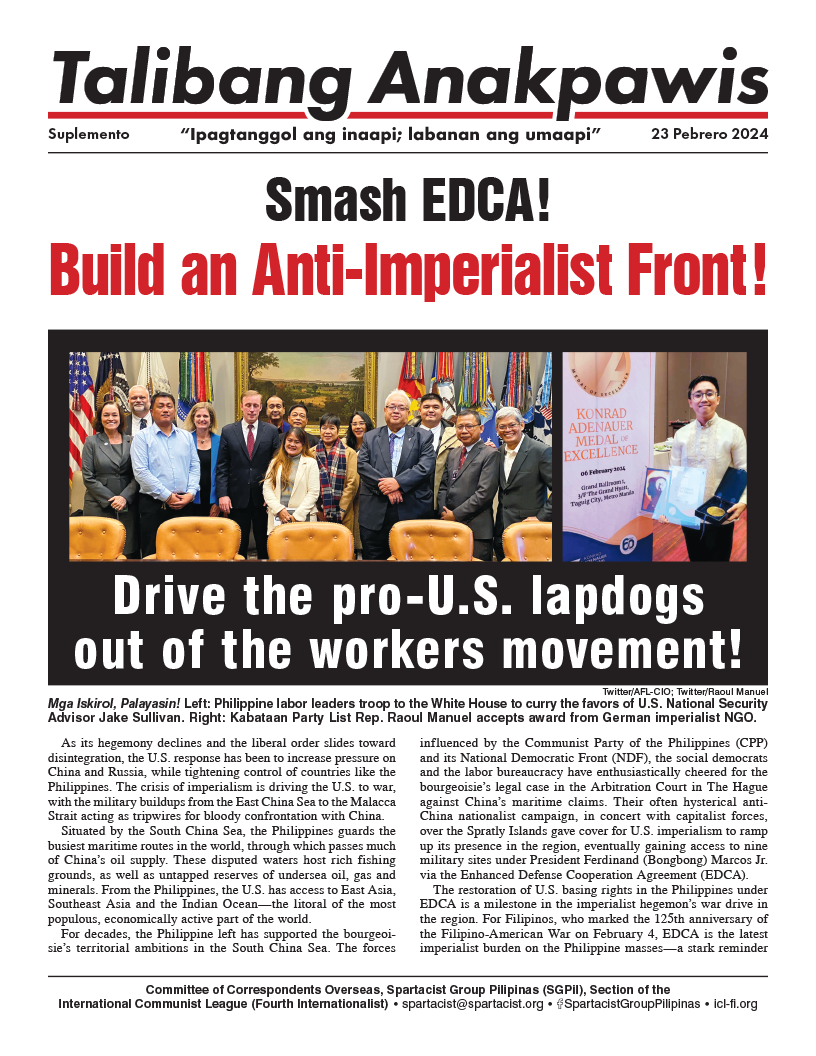 Smash EDCA! - Build an Anti-­Imperialist Front!