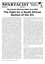 Spartacist South Africa No. Supplement